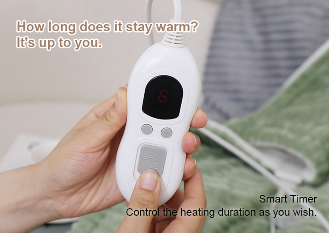 Ribbed Flannel Electric Throw Blanket Details Ribbed Flannel Electric Throw Blanket Details